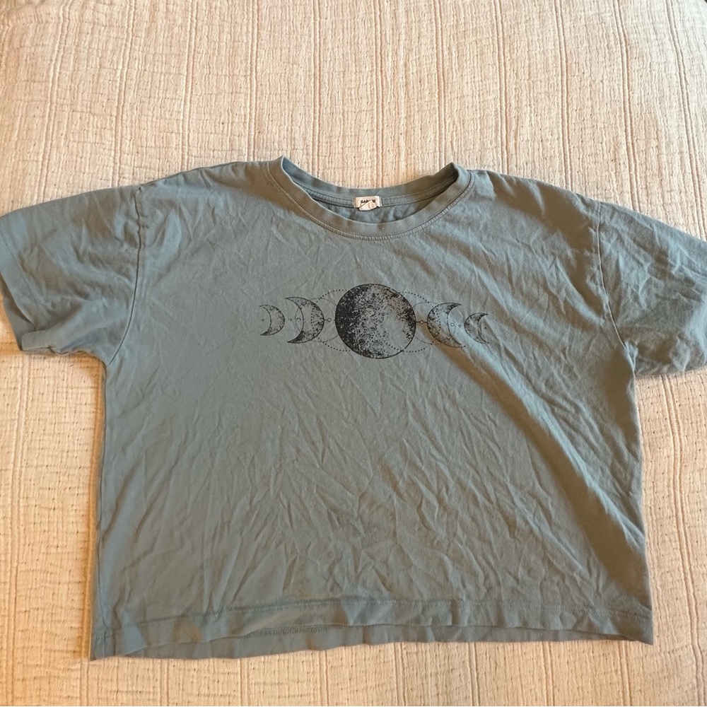 garage moon cycles graphic tee